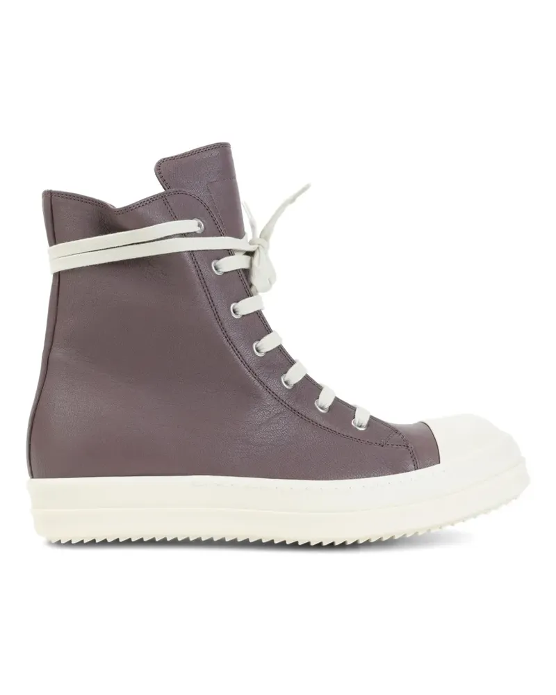 Rick Owens High-Top-Sneakers mit Reißverschluss - Braun Braun
