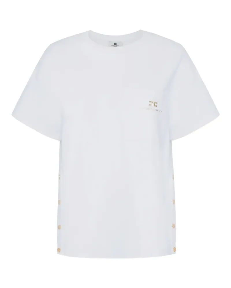 Elisabetta Franchi pocket buttoned T-shirt - Weiß Weiß