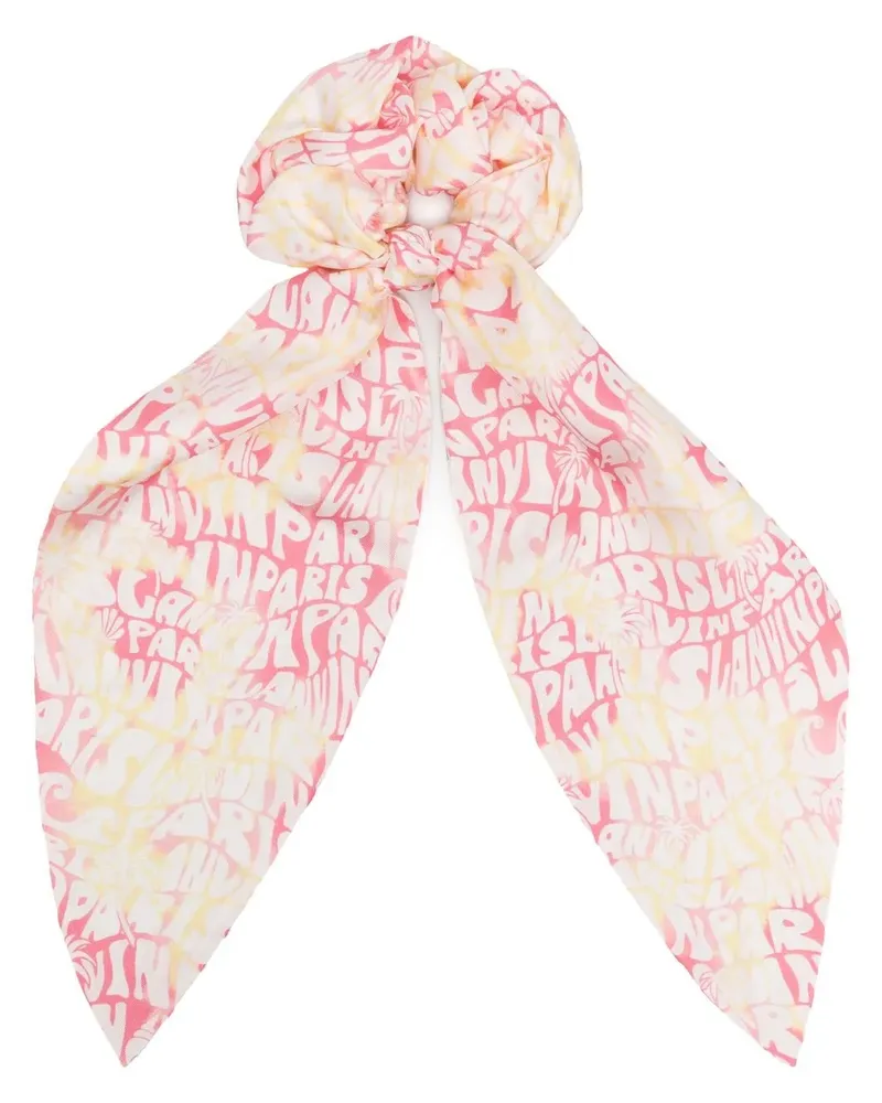 Lanvin Haargummi mit Logo-Print - Rosa Rosa
