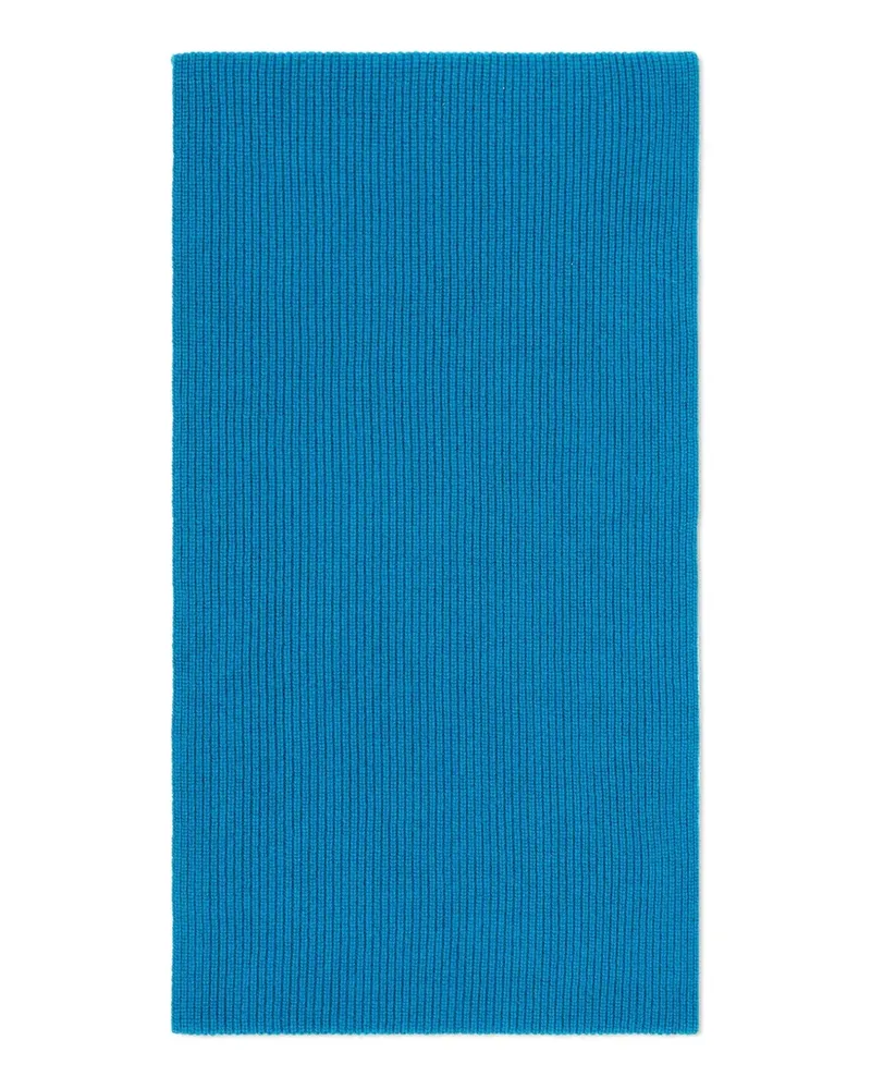 Eric Bompard Gerippter Kaschmirschal - Blau Blau