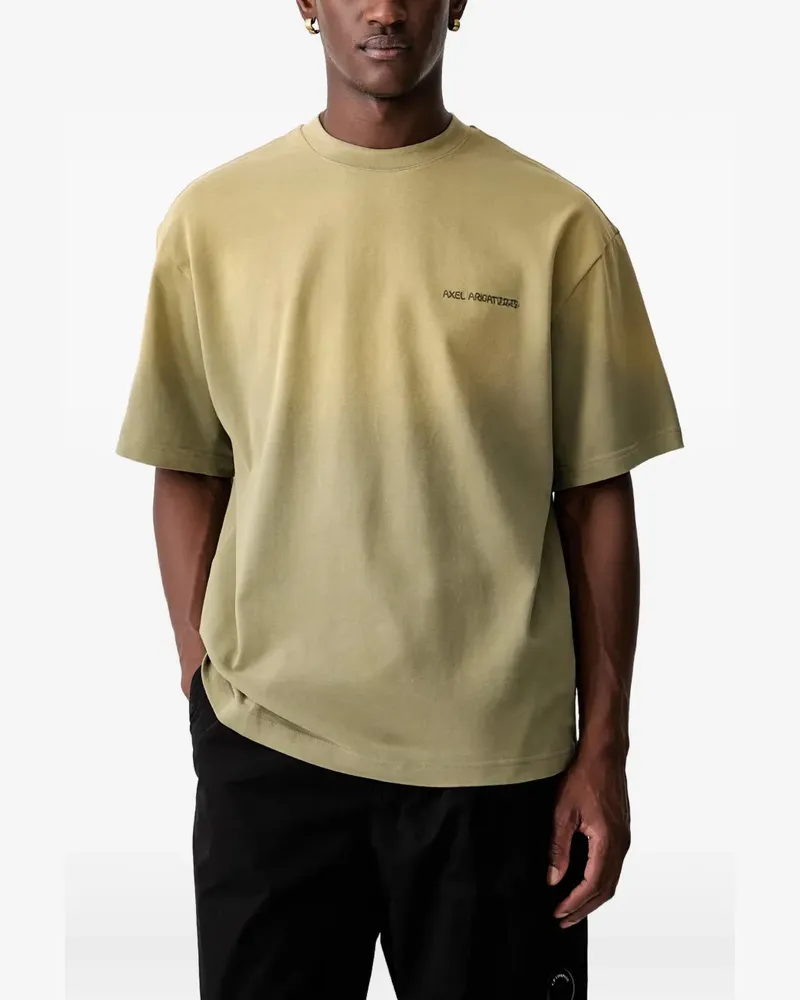 Axel Arigato Gradient logo-embroidered T-shirt - Grün Grün