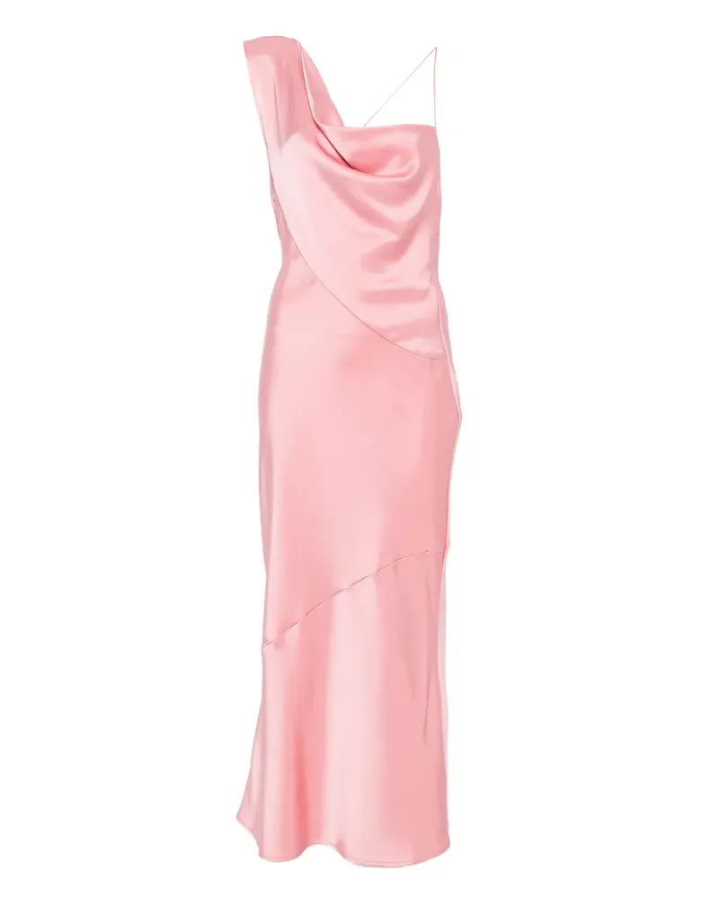 Paris Georgia Minka Camisole-Kleid mit Wasserfallkragen - Rosa Rosa