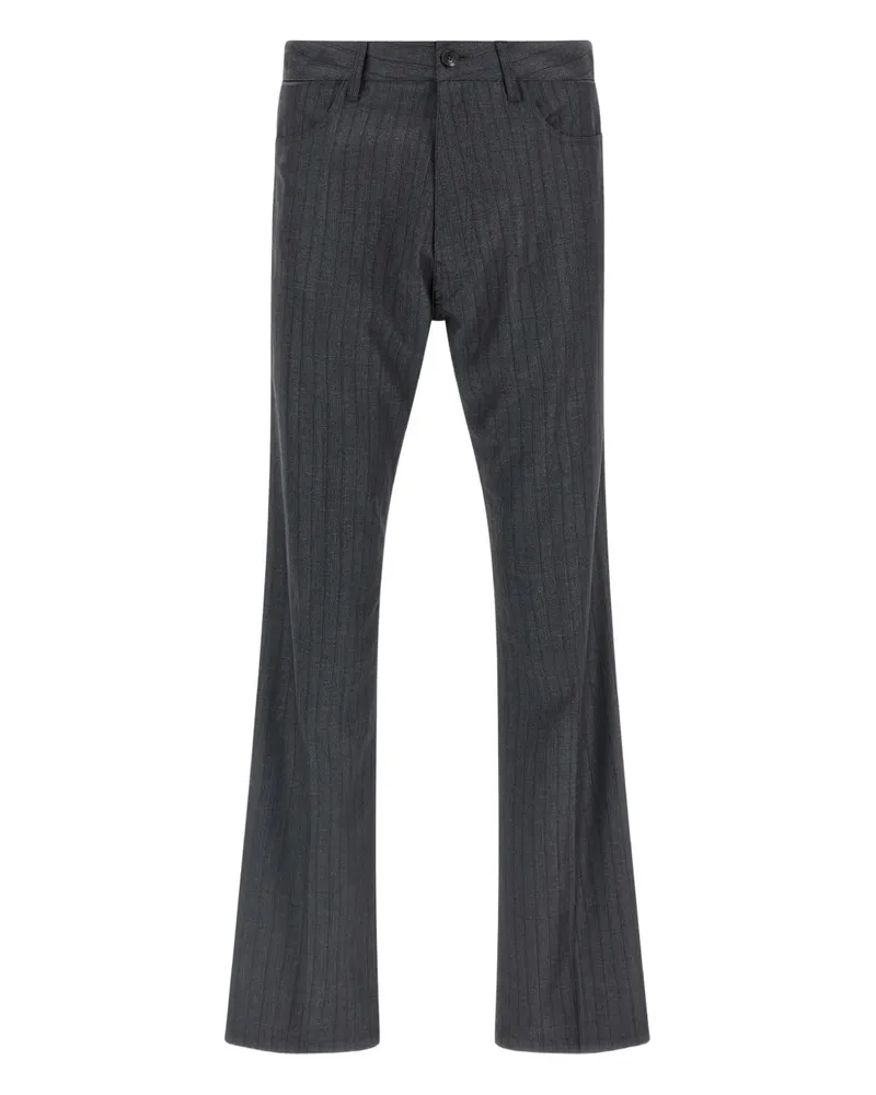 Balenciaga pinstriped pleat trousers - Grau Grau