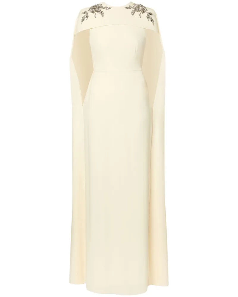 Erdem Abendkleid mit Cape-Detail - Nude Nude