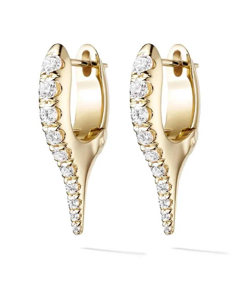Melissa Kaye 18kt Gelbgoldohrringe mit Diamanten Gold