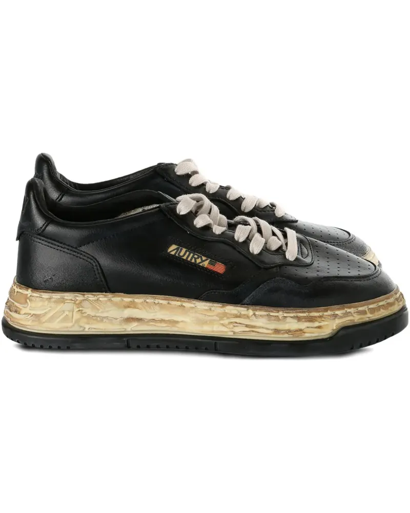 MIHARAYASUHIRO leather platform trainers - Schwarz Schwarz