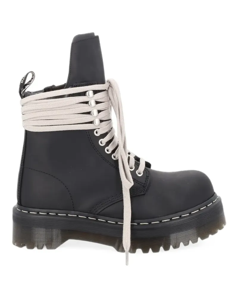 Dr.Martens x Rick Owens Quad Sole lace-up platform boots - Schwarz Schwarz