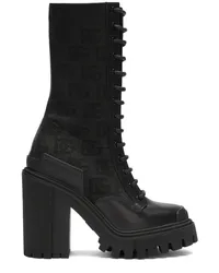 Dolce & Gabbana Schnürstiefel mit DG-Logo 90mm Schwarz