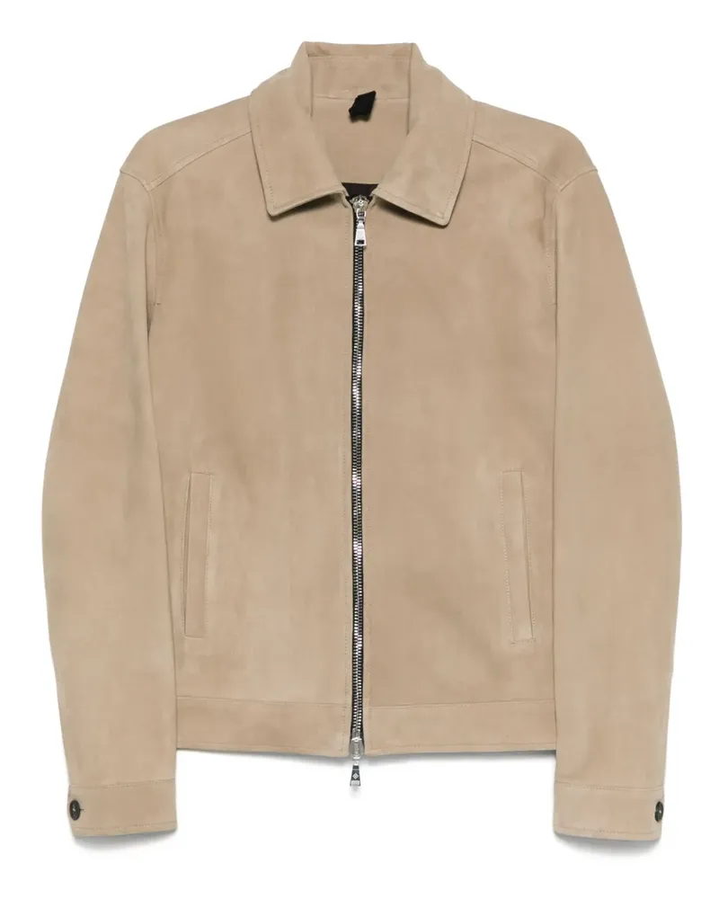 Tagliatore Klassische Lederjacke - Nude Nude