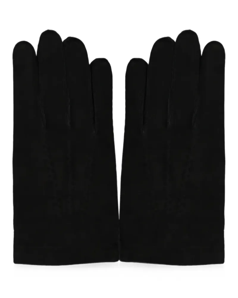 MOORER suede-finish gloves - Schwarz Schwarz