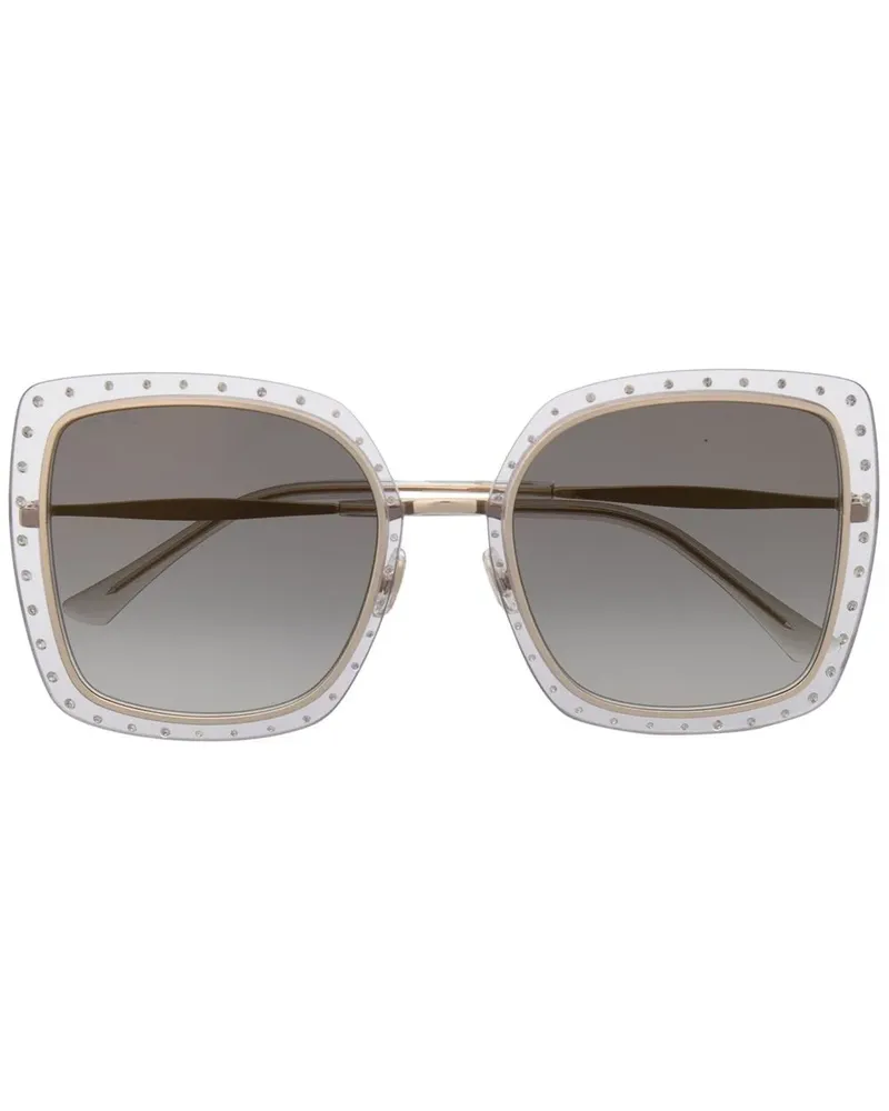 Jimmy Choo Oversized-Sonnenbrille - Gold Gold