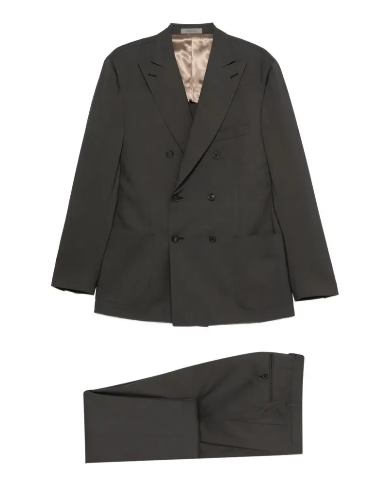 Corneliani Doppelreihiger Anzug - Grau Grau