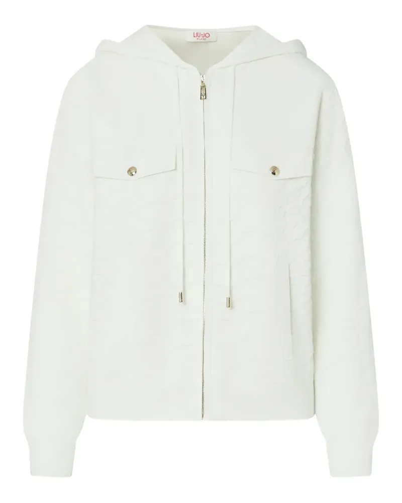 Liu Jo crocodile jacquard sweater - Weiß Weiß