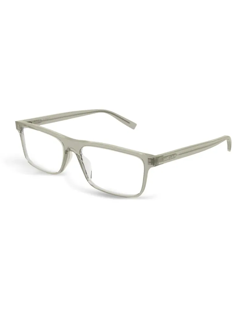 Saint Laurent rectangle-frame glasses - Grau Grau
