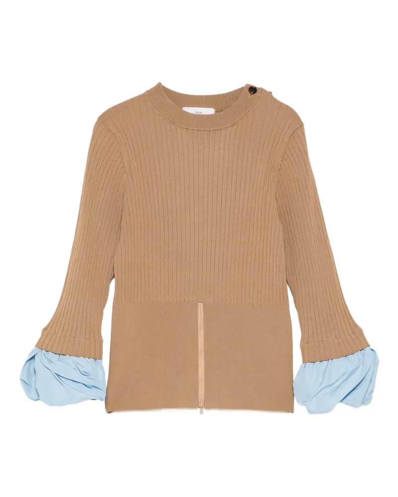 Toga Pullover im Layering-Look - Braun Braun