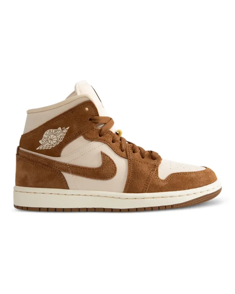 Jordan Air  1 Mid High-Top-Sneakers - Braun Braun