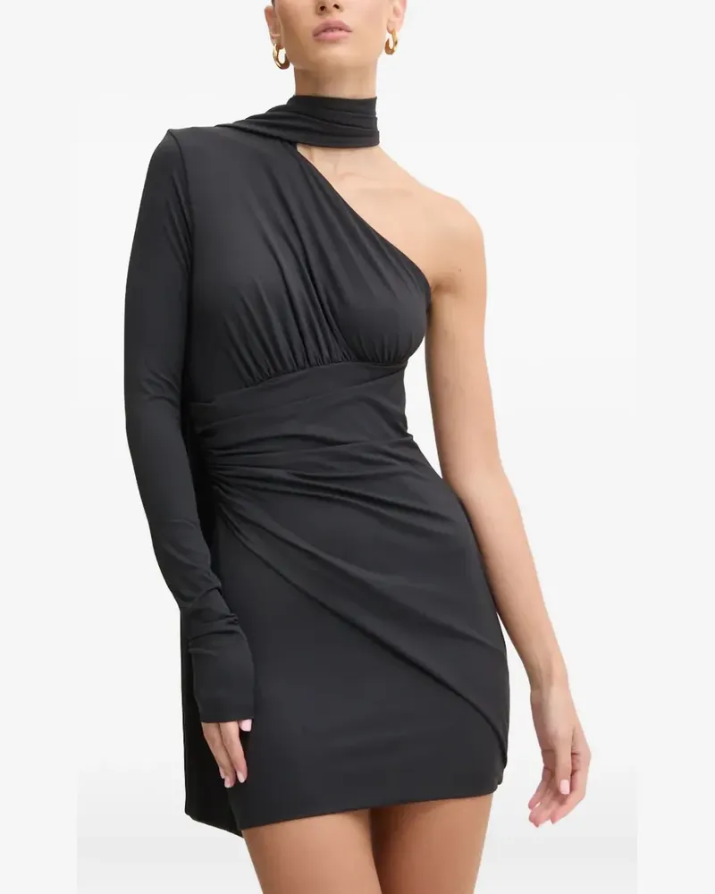 Aniye By Jett draped mini dress - Schwarz Schwarz