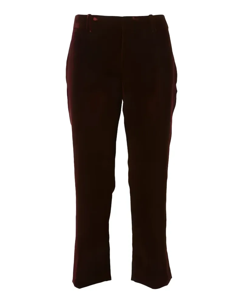 Saint Laurent Schlaghose aus Samt - Rot Rot