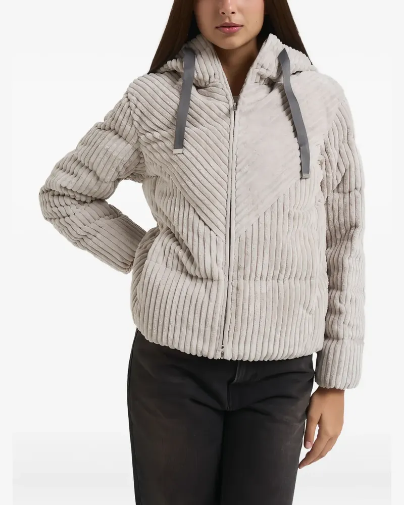 Colmar hooded corduroy jacket - Nude Nude