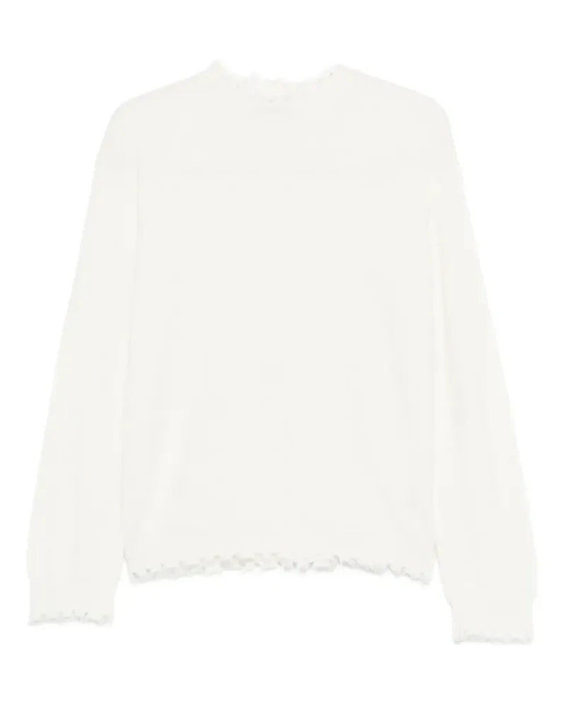 Antonelli Firenze ruffled sweater - Weiß Weiß