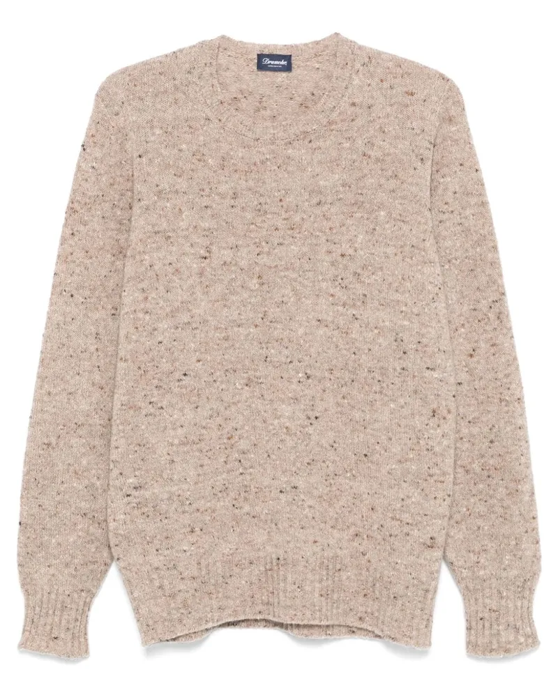 Drumohr  Pullover mit rundem Ausschnitt - Nude Nude