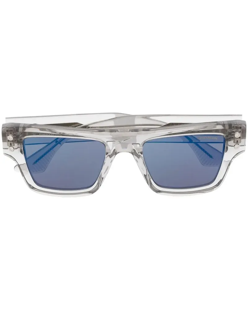 Montblanc Sonnenbrille mit transparentem Gestell - Grau Grau