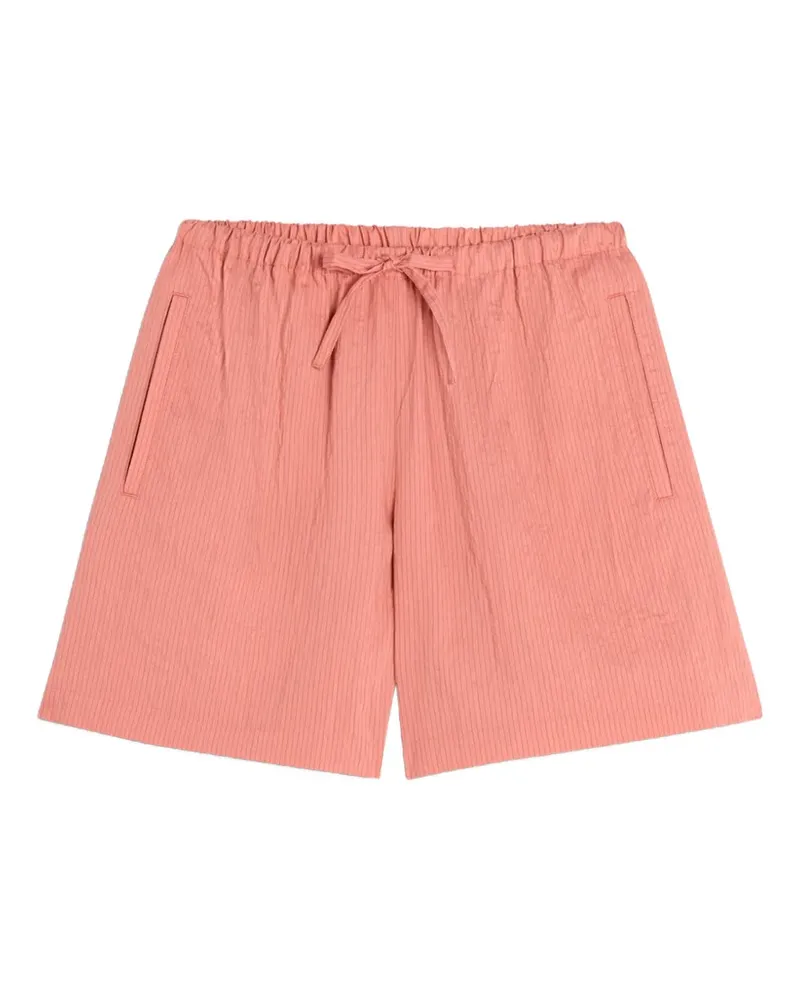 Kitsuné logo-embroidered drawstring shorts - Rosa Rosa