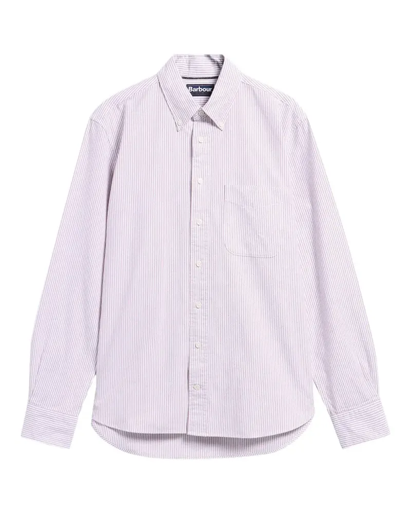 Barbour Gestreiftes Hemd - Weiß Weiß