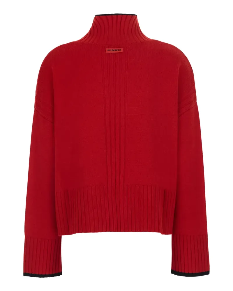 Pinko Gerippter Pullover - Rot Rot