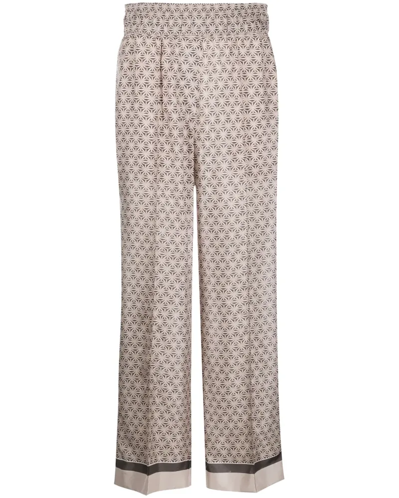 Brunello Cucinelli Hose mit geometrischem Print - Nude Nude