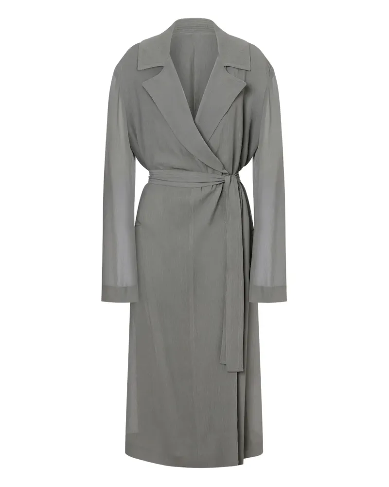 Alberta Ferretti Mantel mit Gürtel - Grau Grau