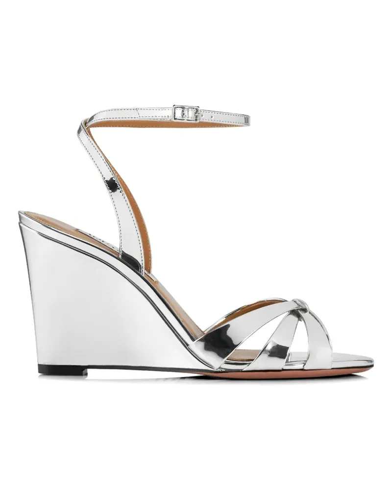 Aquazzura Tati wedge sandals - Silber Silber