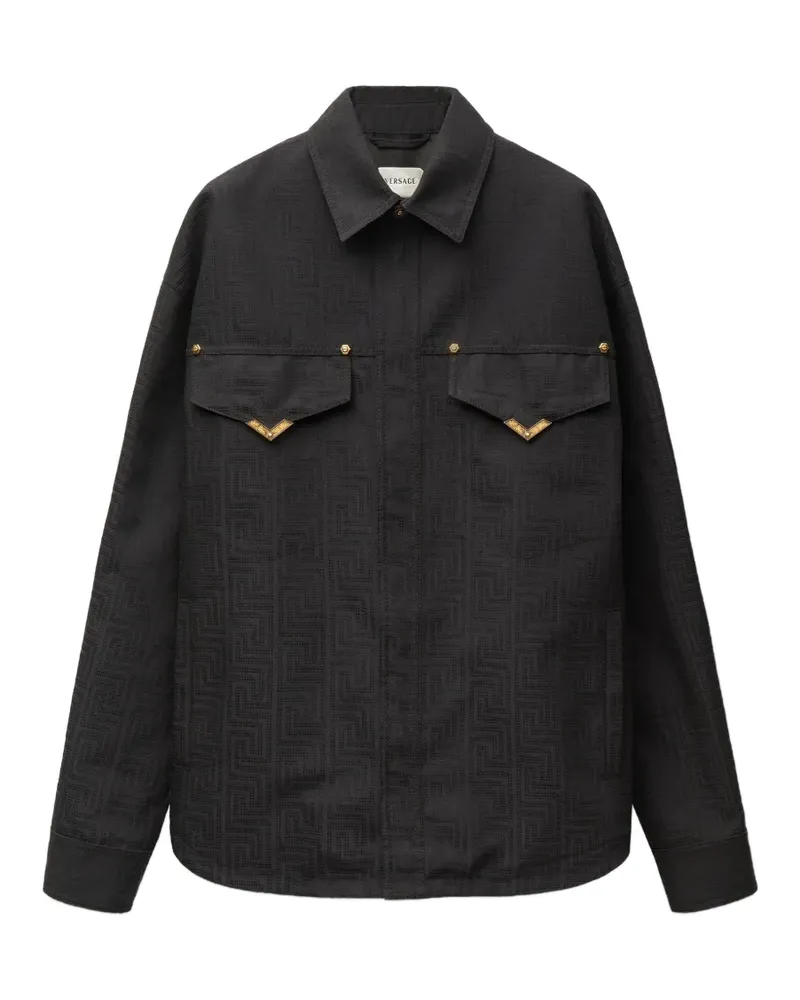 Versace Jacquard cotton-blend blouson - Schwarz Schwarz