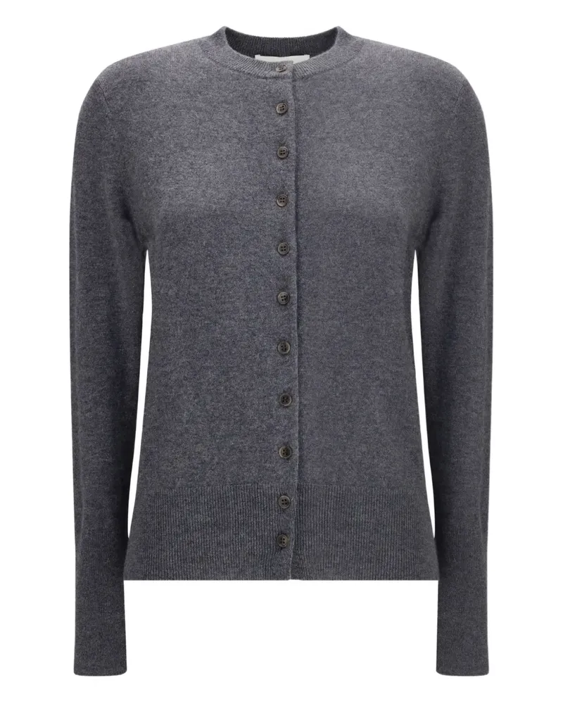 Lisa Yang Nellia Cardigan mit Knopfmanschetten - Grau Grau