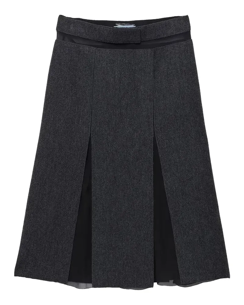 Prada Midirock aus Wolle - Grau Grau