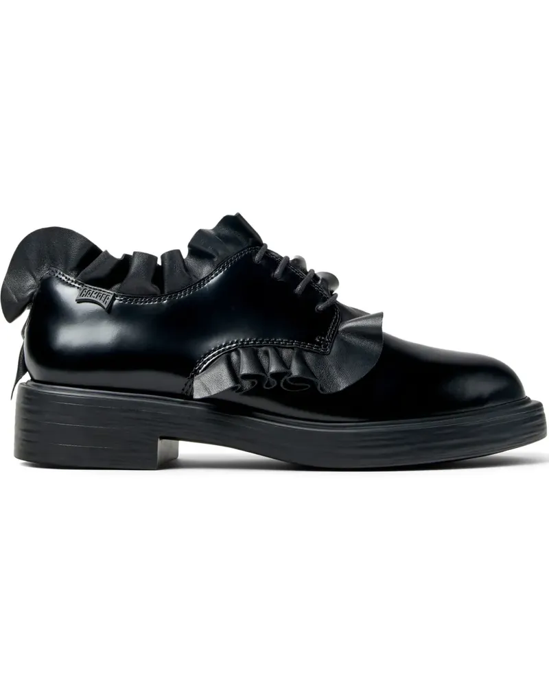 Camper Dean ruffled lace-up shoes - Schwarz Schwarz