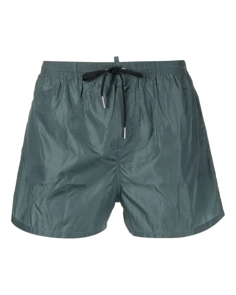 Dsquared2 Badeshorts mit Logo-Print - Grün Grün