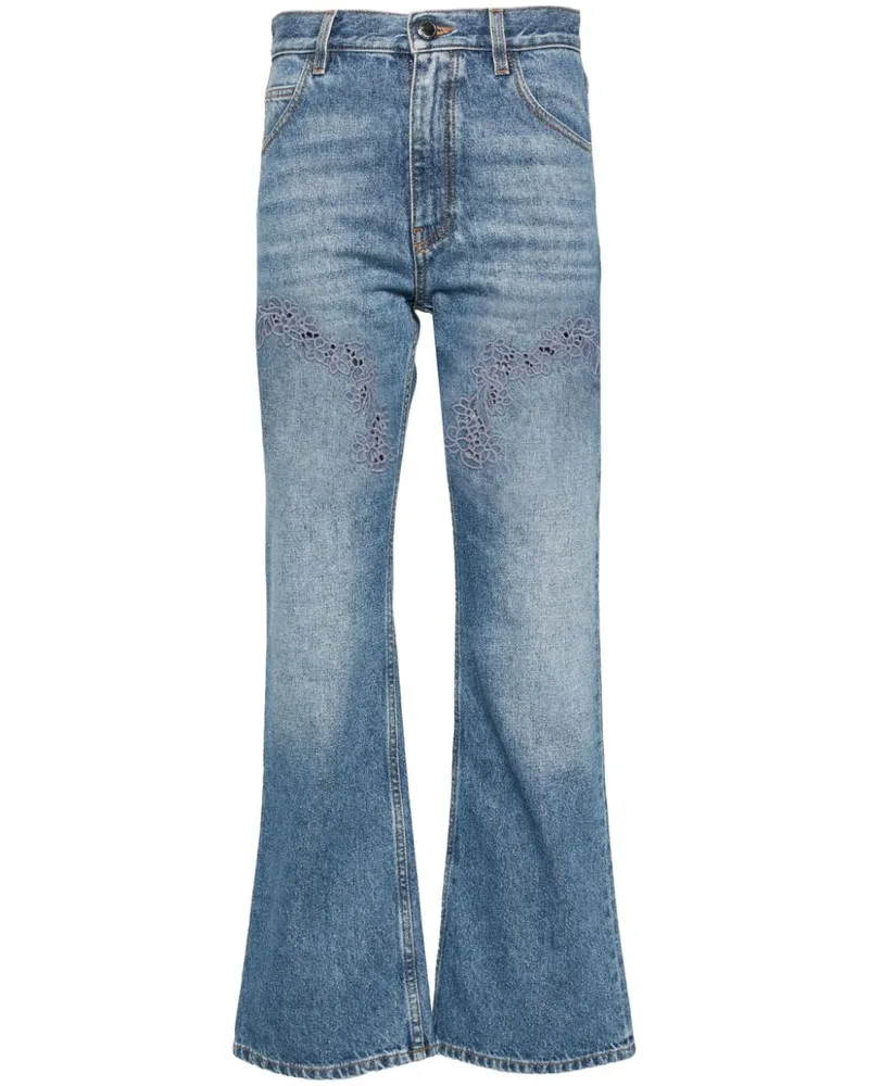 Chloé Bootcut-Jeans Blau