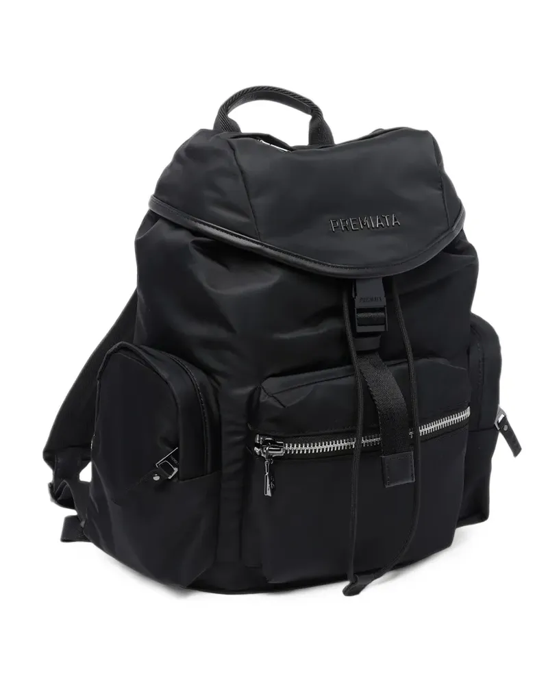 Premiata Lyn push-lock backpack - Schwarz Schwarz
