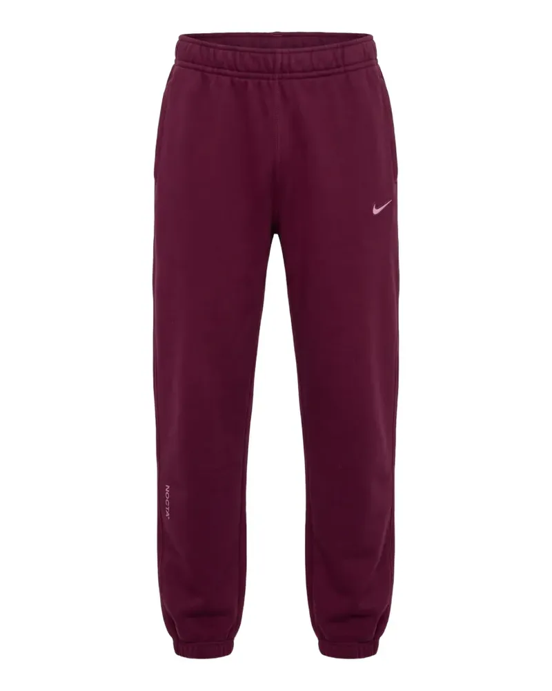 Nike Nocta logo-patch track pants - Rot Rot