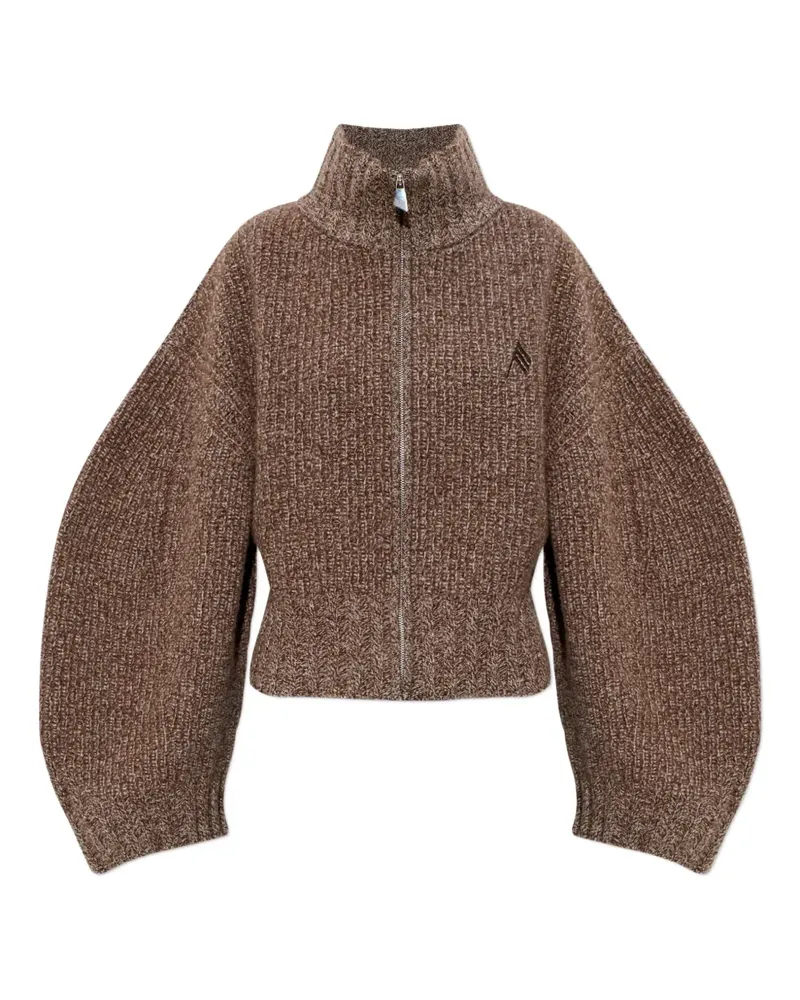 ATTICO Melierter Cardigan - Braun Braun