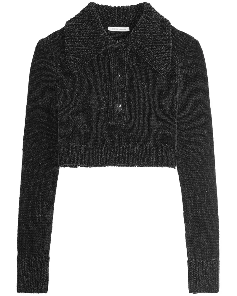 Cecilie Bahnsen Cropped-Pullover - Schwarz Schwarz