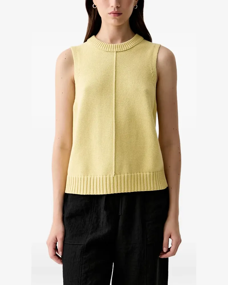 Barbour Avon raised-seam ribbed-trim sleeveless sweater - Gelb Gelb