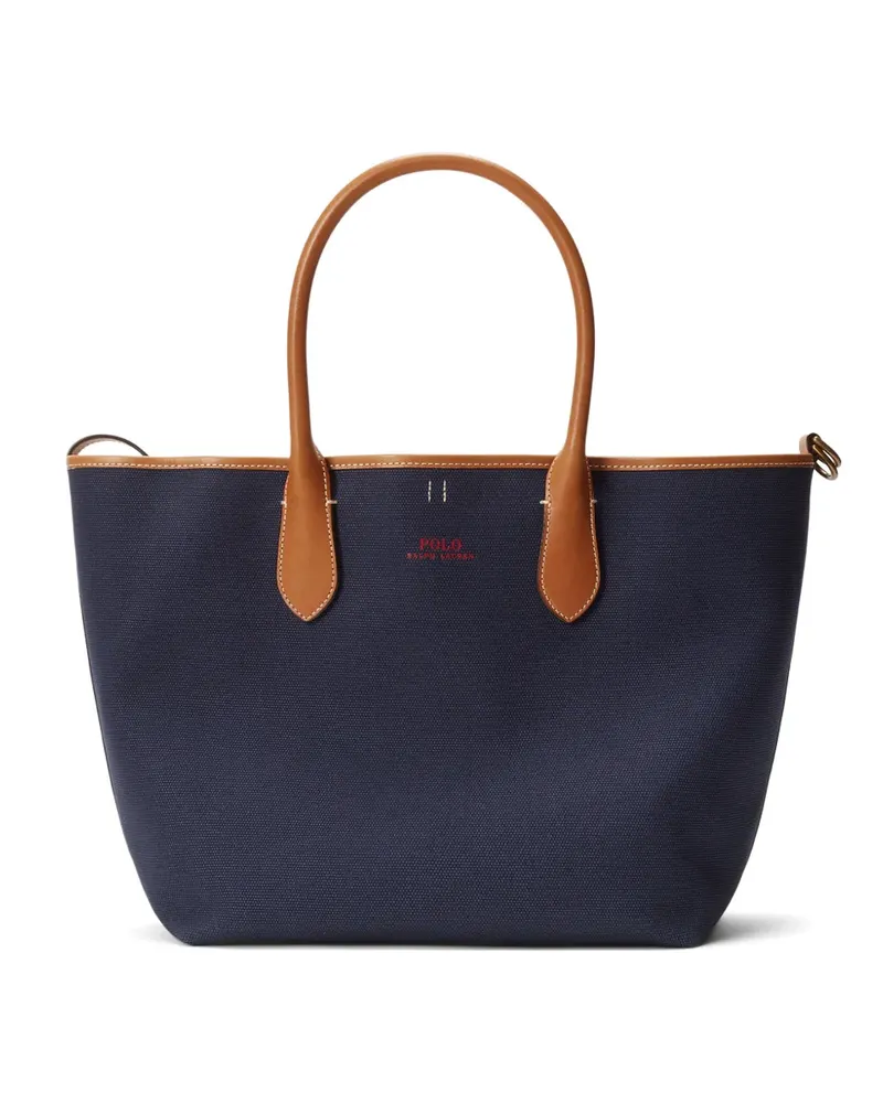 Ralph Lauren top handle tote bag - Blau Blau
