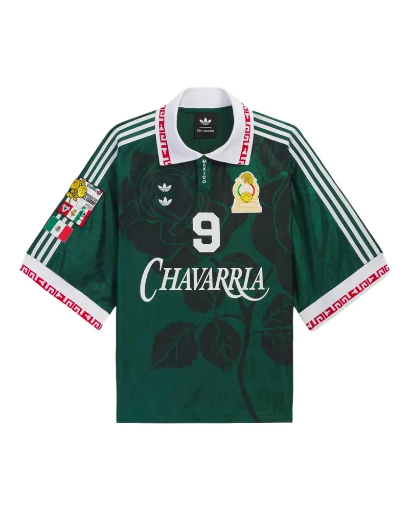 adidas Chavarria T-Shirt mit Blumenprint - Grün Grün