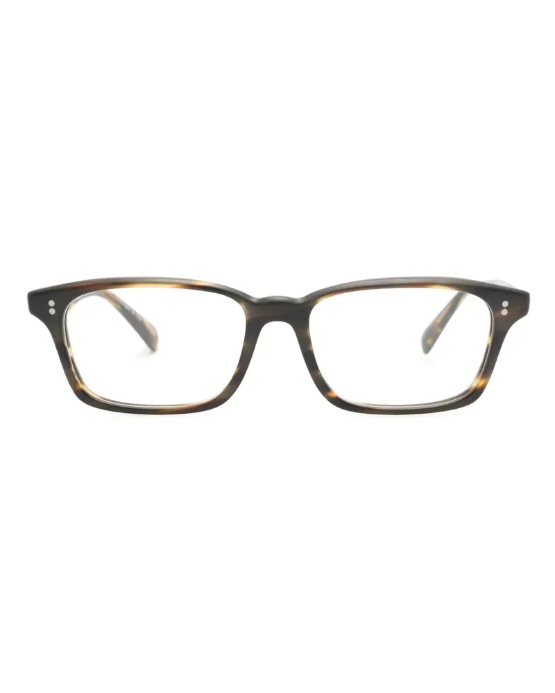 Oliver Peoples Edelson Brille mit eckigem Gestell - Braun Braun