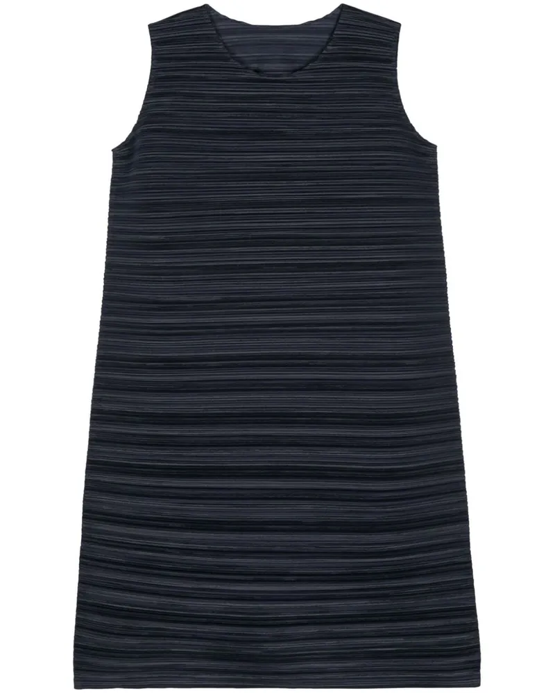 Issey Miyake Sheer Bounce Midikleid mit Falten - Blau Blau