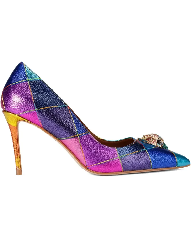 Kurt Geiger 85mm Belgravia Court eagle-head-embellished high-heel pumps - Blau Blau