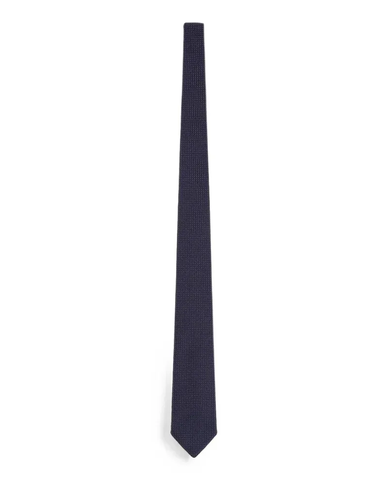 FURSAC polka-dot silk tie - Blau Blau