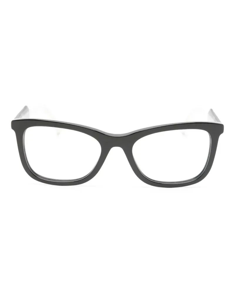 Carolina Herrera New York Cat-Eye-Brille mit Logo-Schild - Schwarz Schwarz